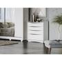 Imagem de Cômoda com 3 Gavetas e 1 Gavetão - Branco