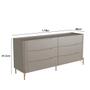 Imagem de Cômoda com 6 Gavetas 178cm Pés em Metal 100% MDF
