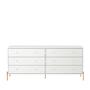 Imagem de Cômoda com 6 Gavetas Jasper - Branco