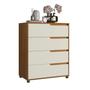 Imagem de Cômoda em Mdf com 4 Gavetas 80cm X 104cm X 45cm Monet