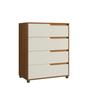 Imagem de Cômoda em Mdf com 4 Gavetas 80cm X 104cm X 45cm Monet