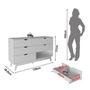 Imagem de Cômoda Ester com 6 Gavetas e Pé Cônico 136cm Cm8044