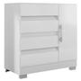 Imagem de Cômoda Excellence 8000 E Multiuso 6020 Branco Com Pés Reto News - Araplac