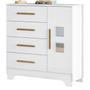 Imagem de Cômoda Fly 1 Porta 4 Gavetas Branco - Tigus