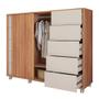 Imagem de Cômoda Goslar 5 Gavetas 136cm Freijo/Off White - Sallar home