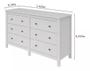 Imagem de Comoda horizontal maggiore c/06 gav new - branco - lopas