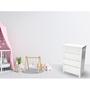 Imagem de Cômoda Infantil 4 Gavetas 65x96,5cm Melzo Branco