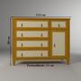 Imagem de Cômoda Infantil 5 Gavetas 1 Porta Tudor Plus Timber