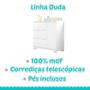 Imagem de Cômoda Infantil Duda Branco Brilho  Phoenix Baby