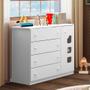 Imagem de Cômoda Infantil Lívia 100% MDF 7870 Branco Phoenix Baby