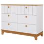 Imagem de Cômoda Infantil Permobili Biscoito Retro 06 gavetas MDF