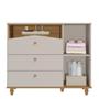Imagem de Cômoda Infantil Permobili Casinha Mimo 03 gav 01 porta MDF