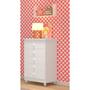 Imagem de Cômoda Infantil Vitória Com 5 Gavetas Para Quarto Bebê  