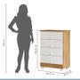 Imagem de Cômoda Lia Soft em MDF com 4 Gavetas Tigus Baby