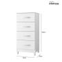 Imagem de Cômoda Mobi 4 Gavetas Flex Branco Fosco - Móveis Albatroz