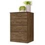 Imagem de Cômoda MS913 61cm 4 Gavetas Linha Cômoda Castanho Wood Moval