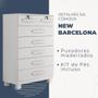 Imagem de Cômoda New Barcelona 7 Gavetas com Chave Benetil Móveis