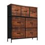 Imagem de Cômoda Organizadora Decoteam Com 7 Gavetas Multiuso Marrom