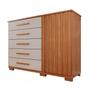 Imagem de Cômoda para Quarto 1 Portas 5 Gavetas Jaspe Expresso Móveis