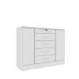 Imagem de Cômoda para Quarto 2 Portas 5 Gavetas - Fortuna-Neve - Tcil Móveis