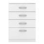 Imagem de Cômoda Para Quarto 4 Gavetas Astral 02 Branco - Mpozenato