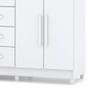 Imagem de Cômoda Para Quarto Com Sapateira 2 Portas 4 Gavetas Lírio V02 Branco - Mpozenato