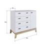 Imagem de Cômoda para Quarto de Bebê com 4 Gavetas 1 Porta Branco