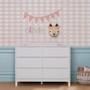 Imagem de Cômoda para Quarto Infantil em MDF Branco Linha Cozy Quater Móveis