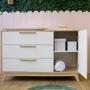 Imagem de Cômoda para Quarto Infantil Quater Linha Petit com 3 gavetas e 1 porta de MDF