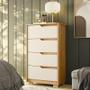 Imagem de Cômoda Quarto Sole com 4 Gavetas e Pés 
