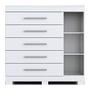Imagem de Comoda rayane prime c/sapateira 100% mdf - branco
