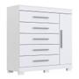 Imagem de Comoda rayane prime c/sapateira 100% mdf - branco
