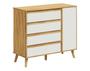 Imagem de Cômoda Retro Théo Moveis Peroba 04 gavetas 01 porta MDF