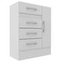 Imagem de Cômoda Sapateira 4 Gavetas 1 Porta Branco