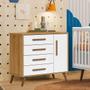 Imagem de Cômoda Sapateira 4 Gavetas e 1 Porta Retrô Q Charm - ÉdeCasaMóveis