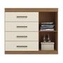 Imagem de Cômoda Sapateira Havana Plus 1.4 com Porta e 4 Gavetas - Santos Andirá