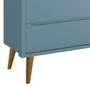 Imagem de Cômoda Sapateira Théo New Azul Fosco com Natural - Reller