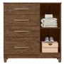 Imagem de Cômoda Sapateira Vênus 97cm 1 Porta com Pés Castanho Wood Avelã Flex Moval