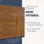 Imagem de Cômoda Vitória 1 Porta 8 Gavetas com Chave Benetil Cinamomo