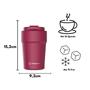 Imagem de COMP Kit Copo Térmico Uniq Rosa Cyber 380ml + Caixa Térmica SUV 20L Vermelha Termolar