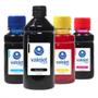 Imagem de Compatível: Kit 4 Tintas para Brother LC509  LC505 Black 500ml Coloridas 100ml