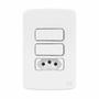Imagem de  compose cj 2 tp+1 tom 10a placa 4x2 bco - weg