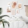 Imagem de Composição 6 Quadros Minimalistas Quarto Soft Nude