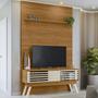 Imagem de Composiçao Painel Rack Piso Teto TV 65 244x154cm 7161 Naturale Off White MDT