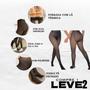 Imagem de Compre 1 e Leve 2 Meias Calça Térmica Pelúciada Translúcida Forrada Super Elástica Com Pé, Sem Pé ou Com Coração
