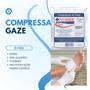 Imagem de Compressa gaze esteril  13 f. 400 x 10 nobre kit com 100 un