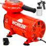 Imagem de Compressor Ar Direto 50psi Biv + Kit Pintura Worker 371629