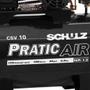 Imagem de Compressor de ar 10 pés 2 hp 100 litros monofásico - Pratic Air CSV10/100 - Schulz