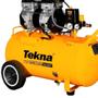 Imagem de Compressor De Ar 2,5hp 50L 9,1Pés Isento de Óleo Com Kit 5 Peças TEKNA