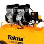 Imagem de Compressor De Ar 2,5hp 50L 9,1Pés Isento de Óleo Com Kit 5 Peças TEKNA